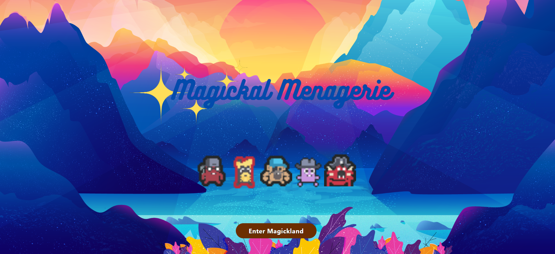 A home background image of Magickal Menagerie